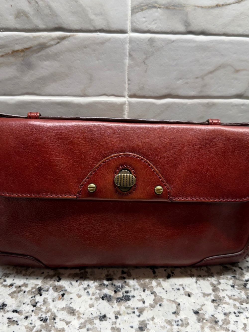 Vintage Cole Haan Clutch - Cognac Brown